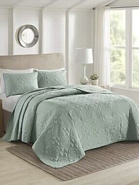 510 Design Hayley 3-pc. Reversible Bedspread Set Seafoam Queen